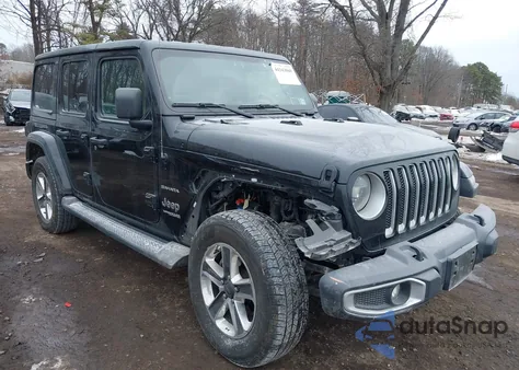 2021 Jeep Wrangler Unlimited Sahara 4X4 z USA, uszkodzony, nr VIN 1C4HJXEN8MW548831
